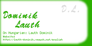 dominik lauth business card